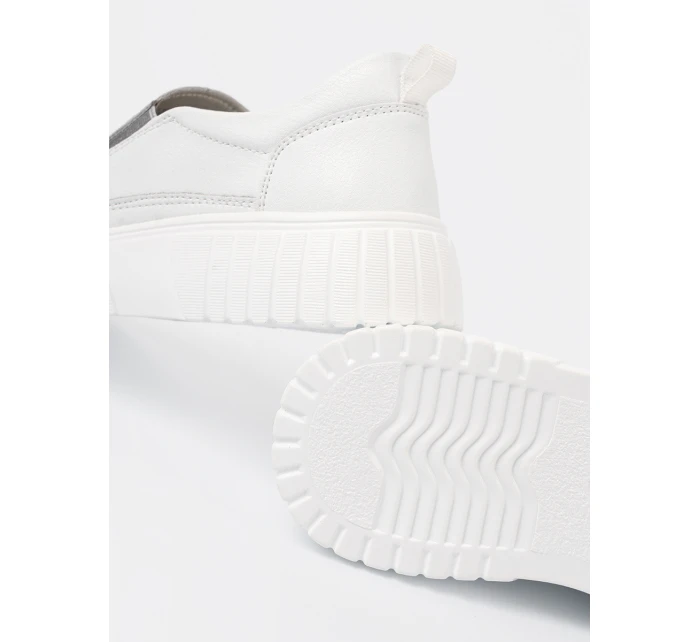 Stylové polobotky bílé dámské platforma Stylové polobotky bílé dámské platforma