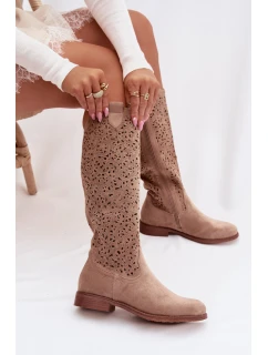 Ažurové kozačky  model 224439 Step in style