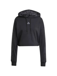 Mikina adidas Essentials s potiskem 3 Stripes French Terry Hoodie W JC6244