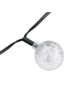 SOLÁRNÍ ZAHRADNÍ SVĚTLO GIRLANDA SOLÁRNÍ ŘETĚZ 4,9 M 40LED TEPLÁ BÍLÁ