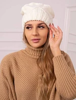 Dámská čepice Liliana K375 ecru