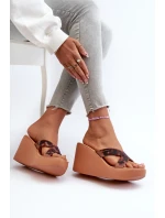 Dámské sandály na klíně 83520 Ipanema High Fashion Slide Fem Hnědé Dámské sandály na klíně 83520 Ipanema High Fashion Slide Fem Hnědé