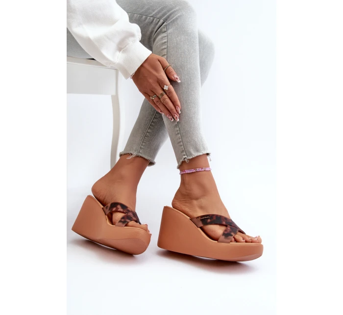 Dámské sandály na klíně 83520 Ipanema High Fashion Slide Fem Hnědé Dámské sandály na klíně 83520 Ipanema High Fashion Slide Fem Hnědé