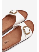 Dámské Sandały Na Korek Platformě S Přezkou Bílé Vianara Dámské Sandały Na Korek Platformě S Přezkou Bílé Vianara