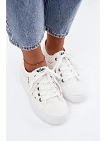 Dámské síťované tenisky na platformě model 22181930 bílé - Lee Cooper Dámské síťované tenisky na platformě model 22181930 bílé - Lee Cooper