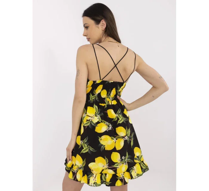 Sukienka MI SK model 21091832 czarno żółty - FPrice