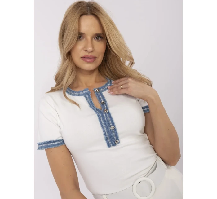 T shirt NM TS model 20989497 ecru - FPrice T shirt NM TS model 20989497 ecru - FPrice