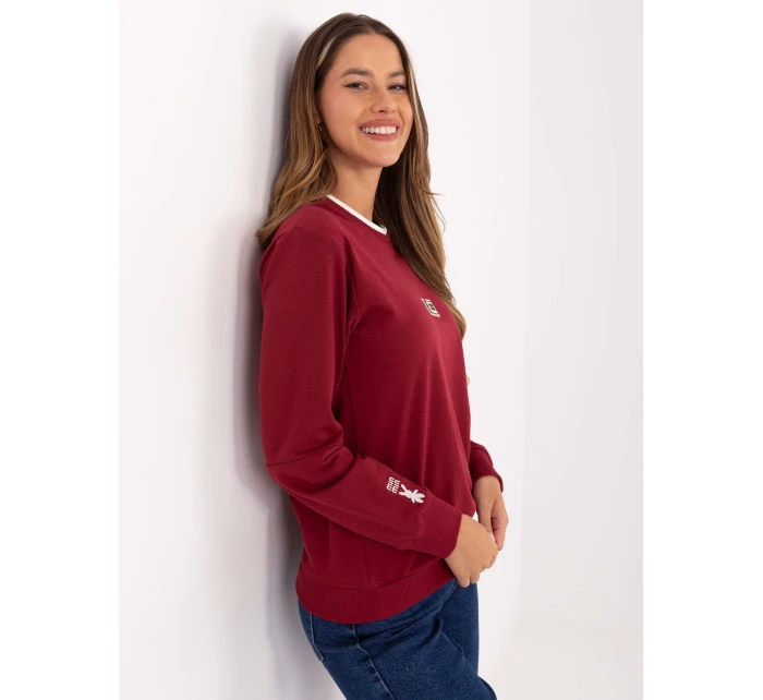 Bluza RV BL model 21319837 bordowy - FPrice Bluza RV BL model 21319837 bordowy - FPrice