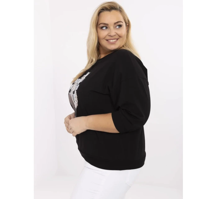 Bluzka RV BZ model 21072615 czarny - FPrice Bluzka RV BZ model 21072615 czarny - FPrice