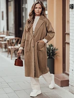 Dámský oversize kabát AVELINNI dlouhý béžový FashionStreet NY0694