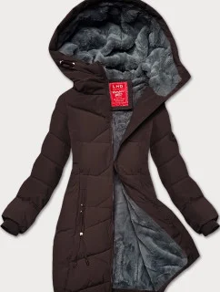 Hnědá dámská zimní bunda se  model 21247935 - LHD