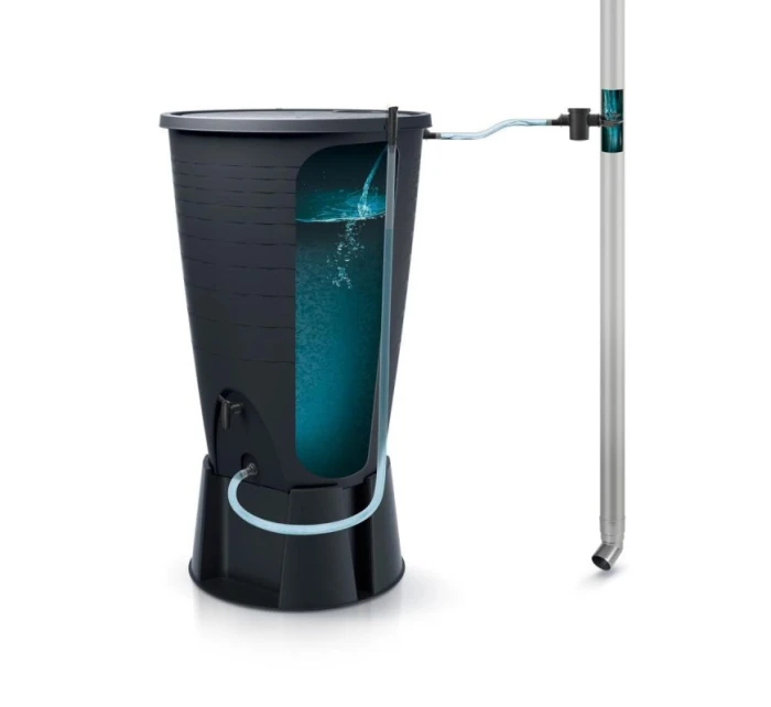 Nádrž na dešťovou vodu SMOOTH 210L ANTRACITE dětské