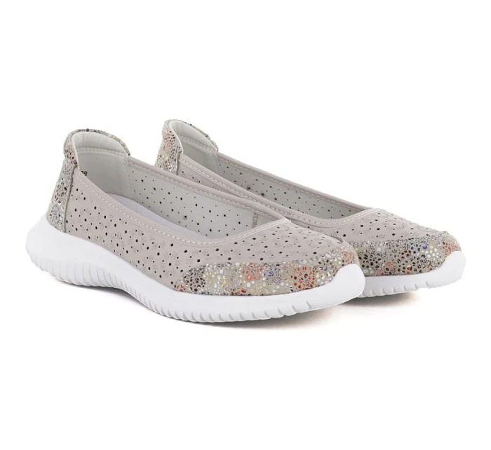 Dámská prolamovaná kožená obuv béžová S.Barski model 22081720 - Hikvision Dámská prolamovaná kožená obuv béžová S.Barski model 22081720 - Hikvision