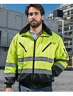 Korntex KXPJ – Oslo Hi-Vis pilotní bunda 76.KXPJ yellow/navy Korntex KXPJ – Oslo Hi-Vis pilotní bunda 76.KXPJ yellow/navy