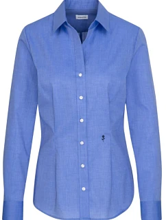 Seidensticker Blouse Slim LSL Halenka s dlouhým rukávem 78.0613 mid blue
