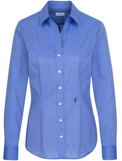 Seidensticker Blouse Slim LSL Halenka s dlouhým rukávem 78.0613 mid blue Seidensticker Blouse Slim LSL Halenka s dlouhým rukávem 78.0613 mid blue