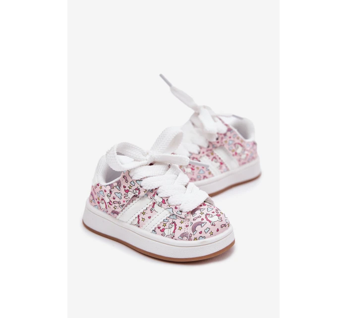 Dívčí Sportovní Boty S Motivem Jednorožce Růžové Ilana