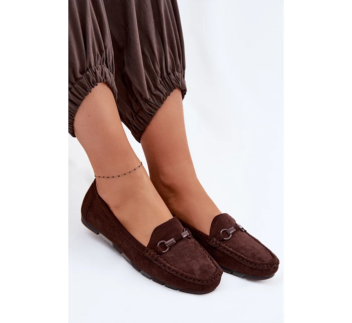 Dámské mokasiny Ploché Čokoládové Olisa