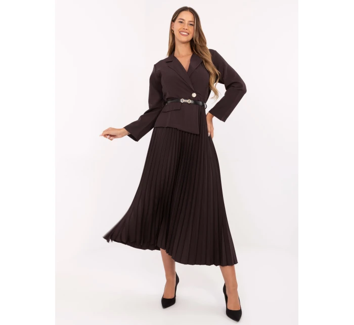 Šaty IT SK 21599.80 tmavě hnědé Šaty IT SK 21599.80 tmavě hnědé