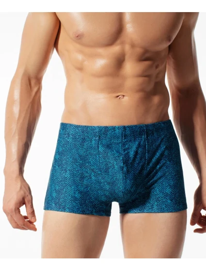 Pánské rychleschnoucí plavkové boxerky ATLANTIC - tyrkysové Pánské rychleschnoucí plavkové boxerky ATLANTIC - tyrkysové