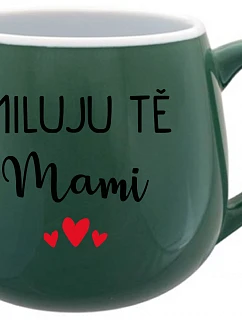 MILUJU TĚ model 22163600 zelený keramický hrníček 300 ml - Giftela