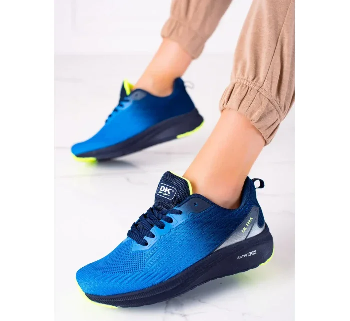 Trendy modré  tenisky dámské bez podpatku