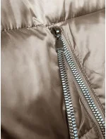 Béžová dámská bunda ve tvaru model 21247501 - S'WEST Béžová dámská bunda ve tvaru model 21247501 - S'WEST