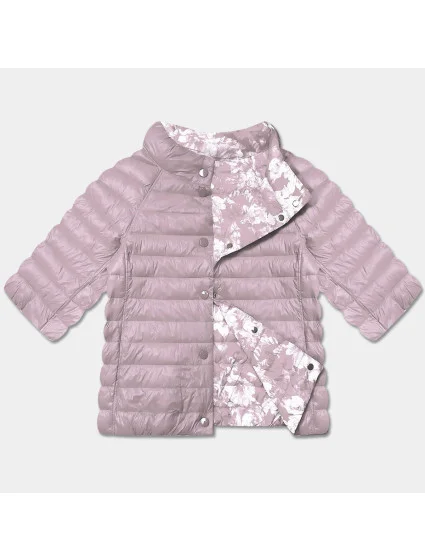 Špinavě oboustranná dámská plus size bunda se 3/4 rukávy model 21073869 - MINORITY