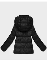 Černá dámská prošívaná zimní bunda v délce k model 21758375 - HONEY WINTER Černá dámská prošívaná zimní bunda v délce k model 21758375 - HONEY WINTER