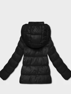 Černá dámská prošívaná zimní bunda v délce k model 21758375 - HONEY WINTER