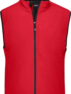 JN 136 Pánská 3vrstvá softshellová vesta model 22485656 red - Daiber