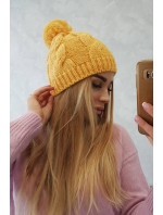 fleecová čepice žlutá model 18750937 - K-Fashion