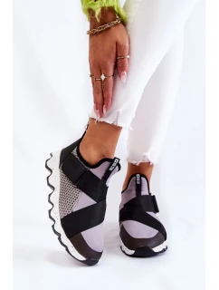 Dámské tenisky Big Star KK274546 Šedo-Černé