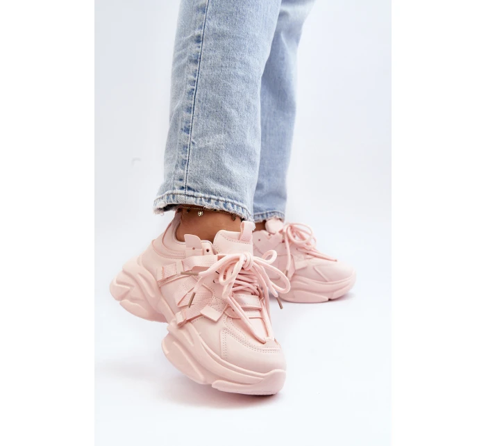 Dámské tenisky na masivní podrážce růžové model 21648323 - Boto Dámské tenisky na masivní podrážce růžové model 21648323 - Boto