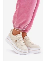 Dámské Sportovní Boty Na Platformě Béžové model 21687804 - Boto Dámské Sportovní Boty Na Platformě Béžové model 21687804 - Boto