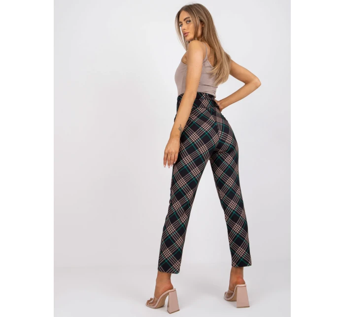 DHJ kalhoty SP 3689.08 černá a zelená