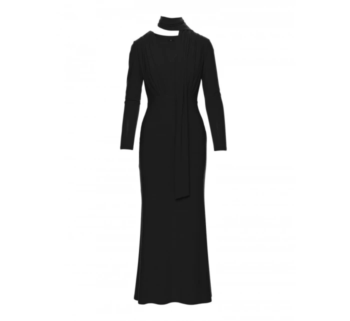 Šaty s řasením a  černé model 21479367 - Moe