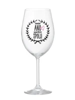 DNES ANO, NAVŽDY SPOLU - čirá sklenice na víno 350 ml DNES ANO, NAVŽDY SPOLU - čirá sklenice na víno 350 ml