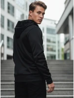 Pánská mikina s kapucí černá Dstreet model 21982570 - FashionStreet Pánská mikina s kapucí černá Dstreet model 21982570 - FashionStreet