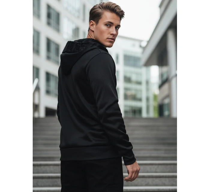 Pánská mikina s kapucí černá Dstreet model 21982570 - FashionStreet Pánská mikina s kapucí černá Dstreet model 21982570 - FashionStreet