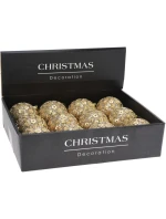 OZDOBNÁ CETKA S FLITRY 8CM ZLATÁ