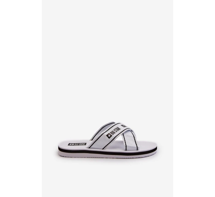 Dámské žabky na pěnové podrážce Big Star NN274A509 Bílé