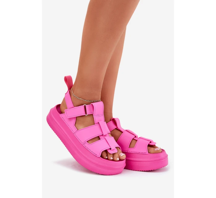 Dámské Sandály Na Platformě Fuchsie Nitavelia Dámské Sandály Na Platformě Fuchsie Nitavelia