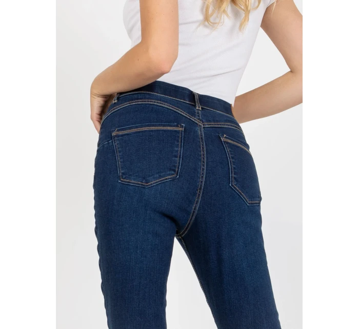 Spodnie model 21127113 ciemny niebieski - FPrice Spodnie model 21127113 ciemny niebieski - FPrice