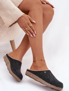 Dámské domácí pantofle – šedé Inblu