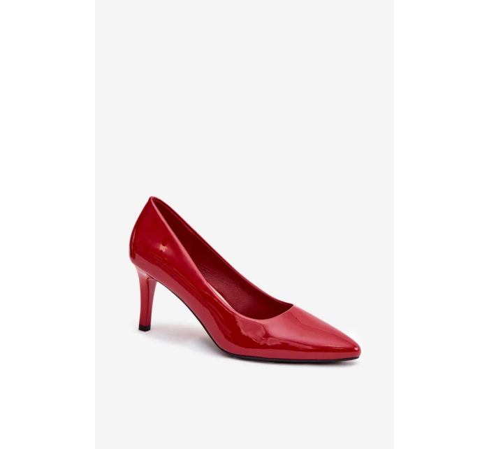 Dámské lakované lodičky Sergio Leone – červené