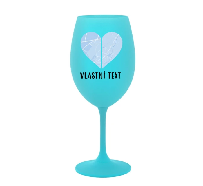 Personalizovaná sklenice - dvě mapy jako srdce Personalizovaná sklenice - dvě mapy jako srdce
