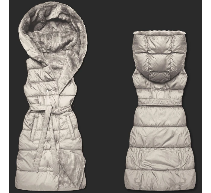 Béžová hrubší oboustranná vesta model 21310514 - MINORITY