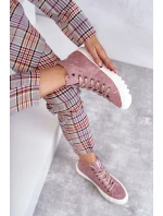 Dámské Tenisky Big Star Vysoké Zateplené Růžové model 21595916 - Big Star Shoes