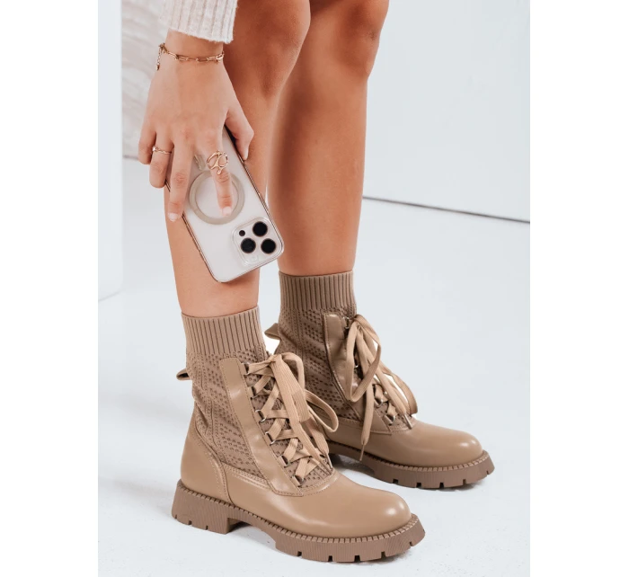 Dámské boty beige Dstreet model 21971405 - FashionStreet